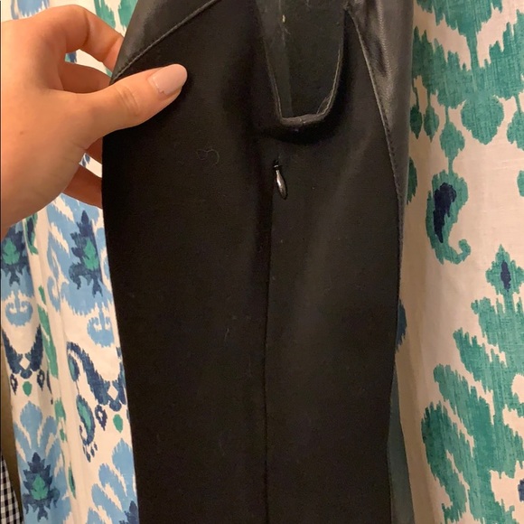 Black Faux Leather Dress - Picture 4 of 5
